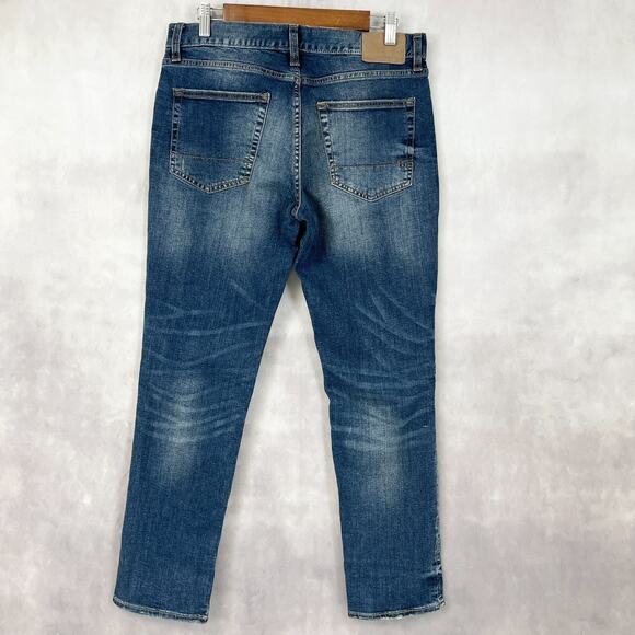 Aeropostale Mens Jeans Slim Dark Wash Destroyed Stretch Street Grunge Distressed - Picture 2 of 12